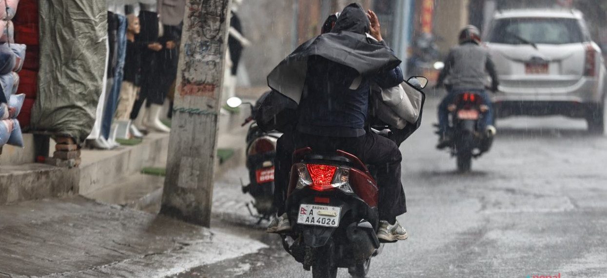 Light to moderate rain forecast at few places of Koshi, Bagmati and Gandaki provinces