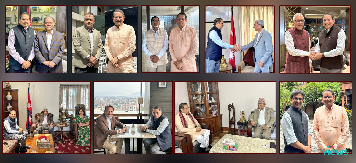 BJP Foreign Affairs Head Vijay Chauthaiwale calls on PM Oli, Intensifies political outreach in Kathmandu