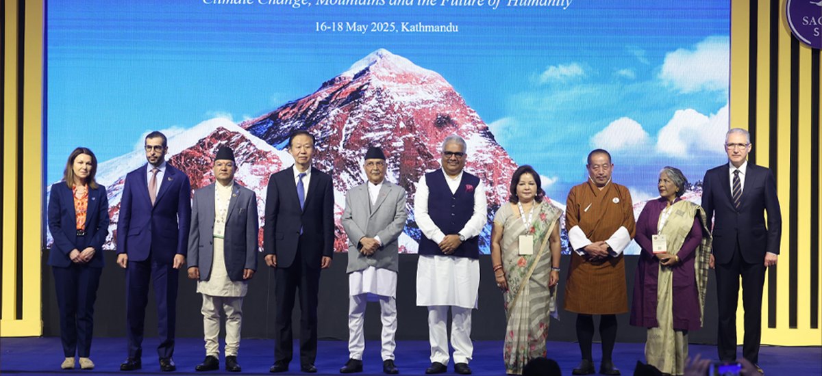 PM Oli: To protect mountains is to protect earth, seas and humanity, insists