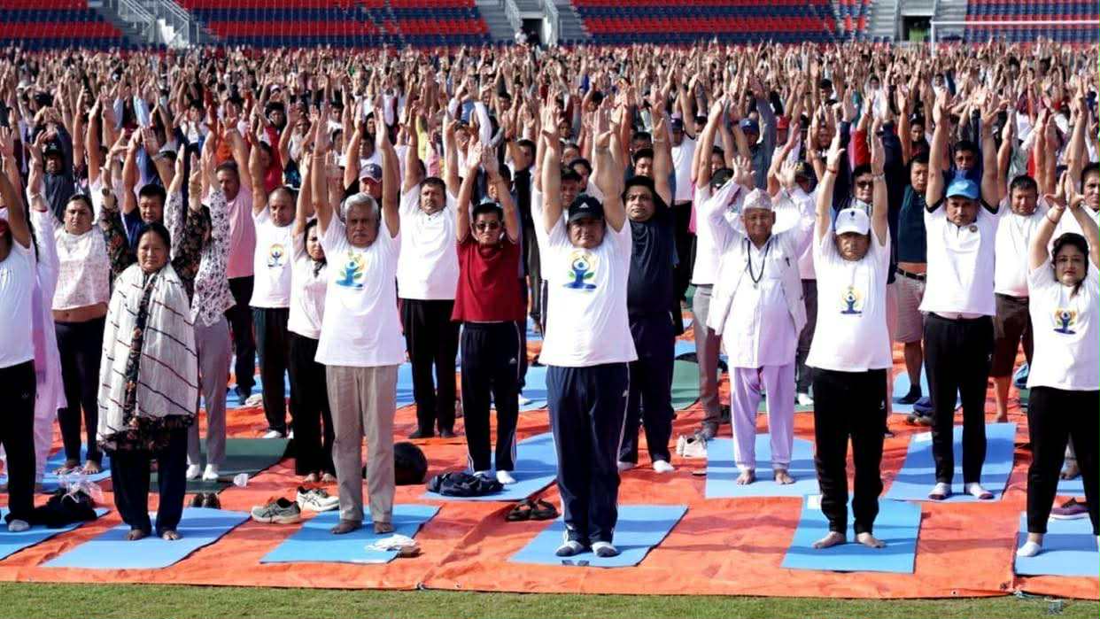 Celebration of 11th International Day of Yoga in Nepal
