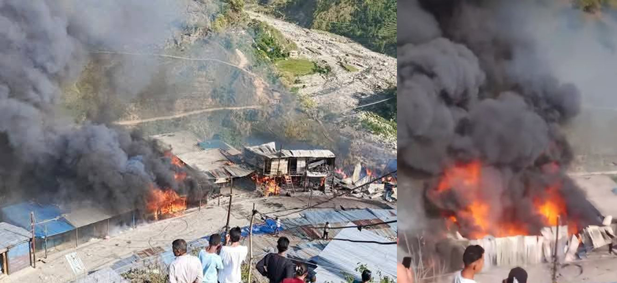 Bajura fire: 35 shops perish, property loss worth Rs 87.7 million