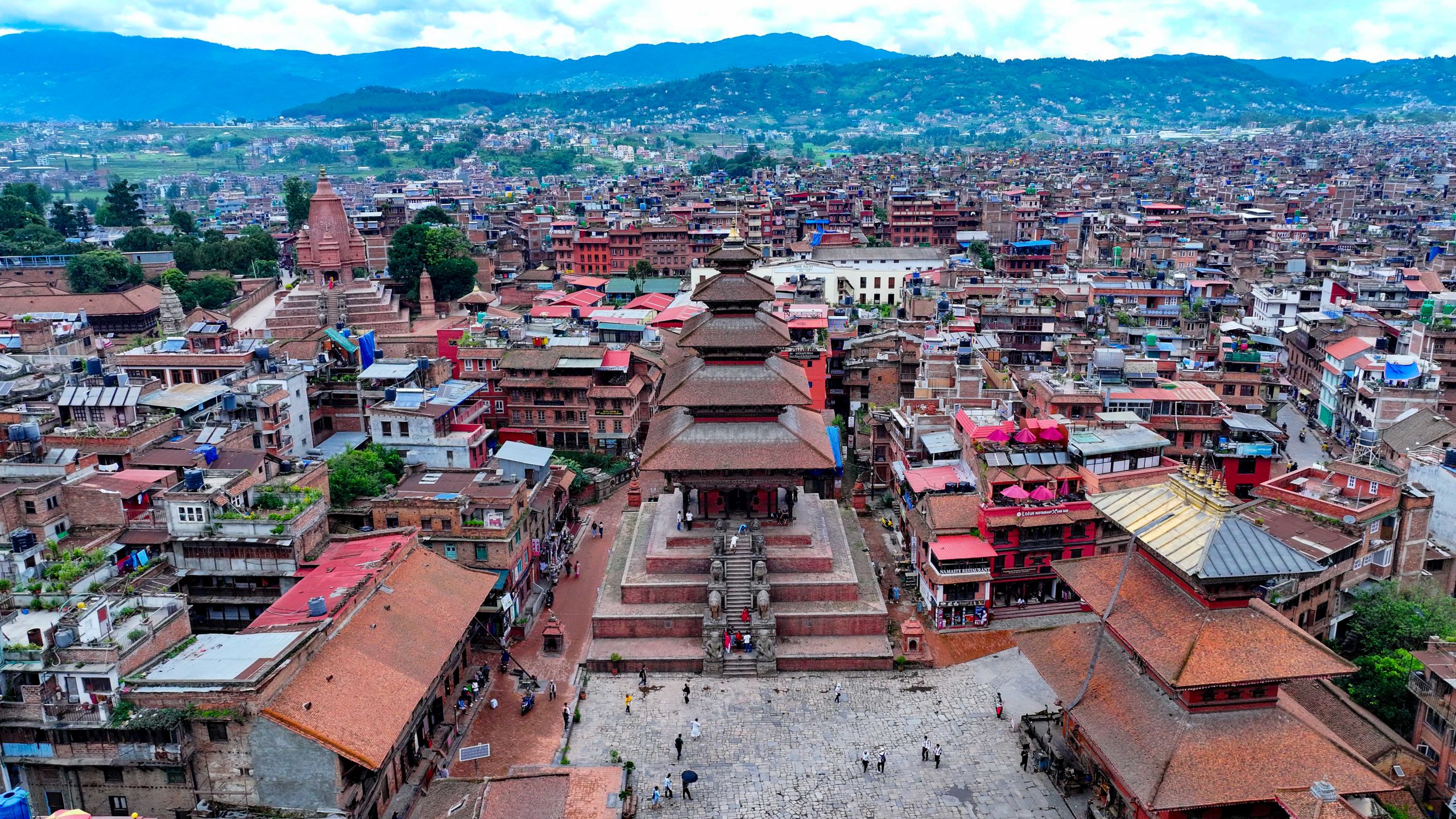 Aerial shots of Bhaktapur Durbar Square (Photos)