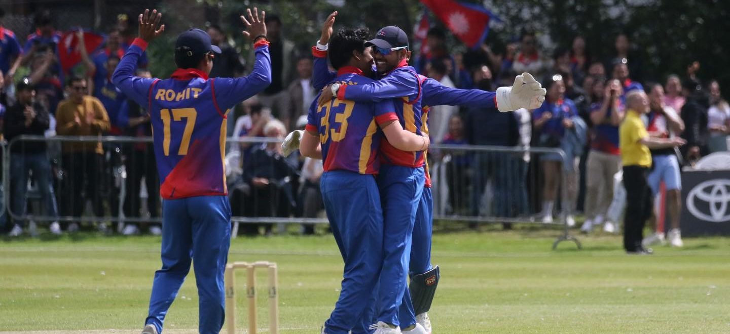 Nepal defeats Scotland by 2 wickets