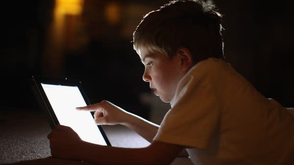 baby with screen