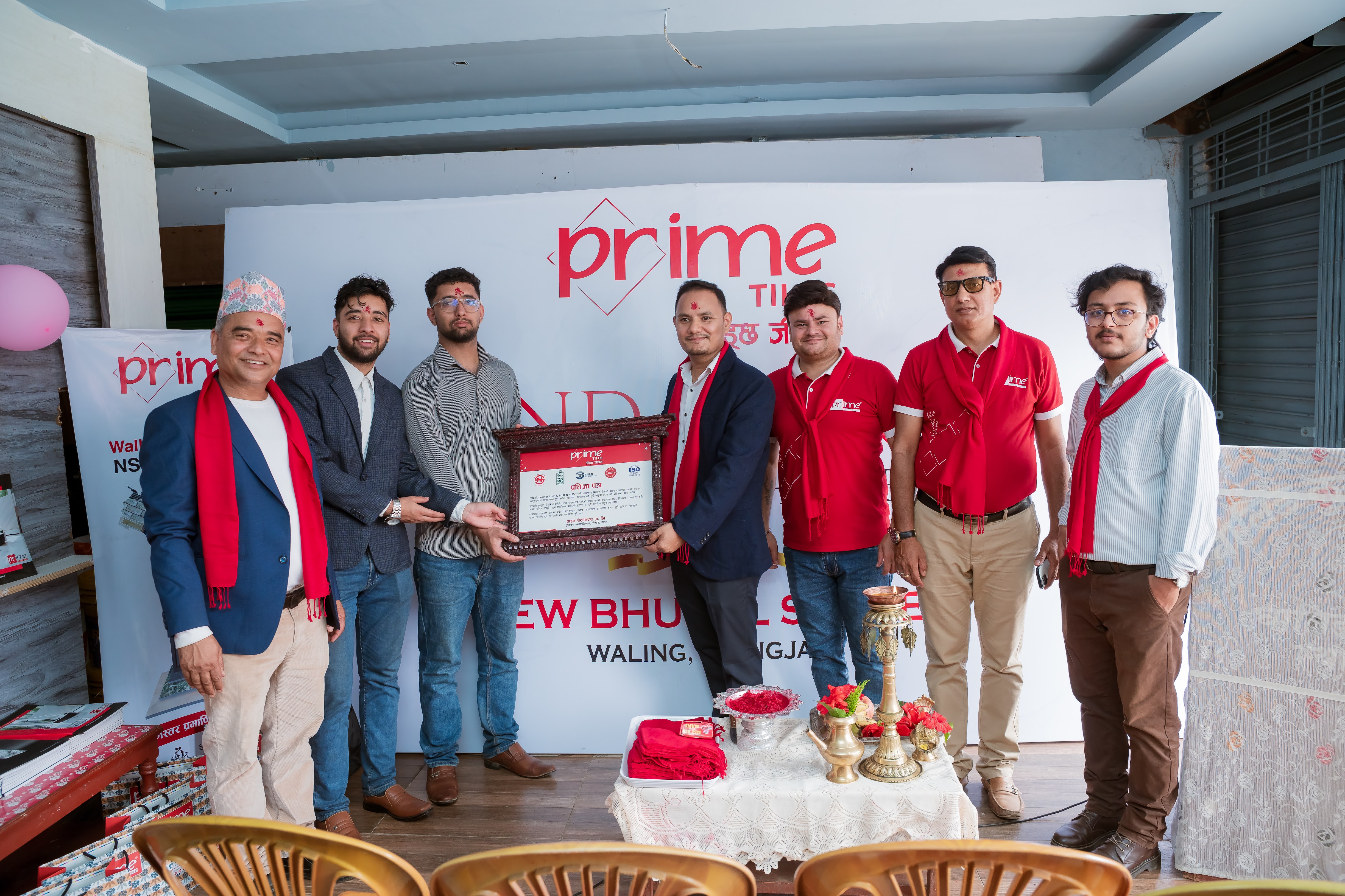 वालिङमा प्राइम टायल्सको नयाँ शोरूम